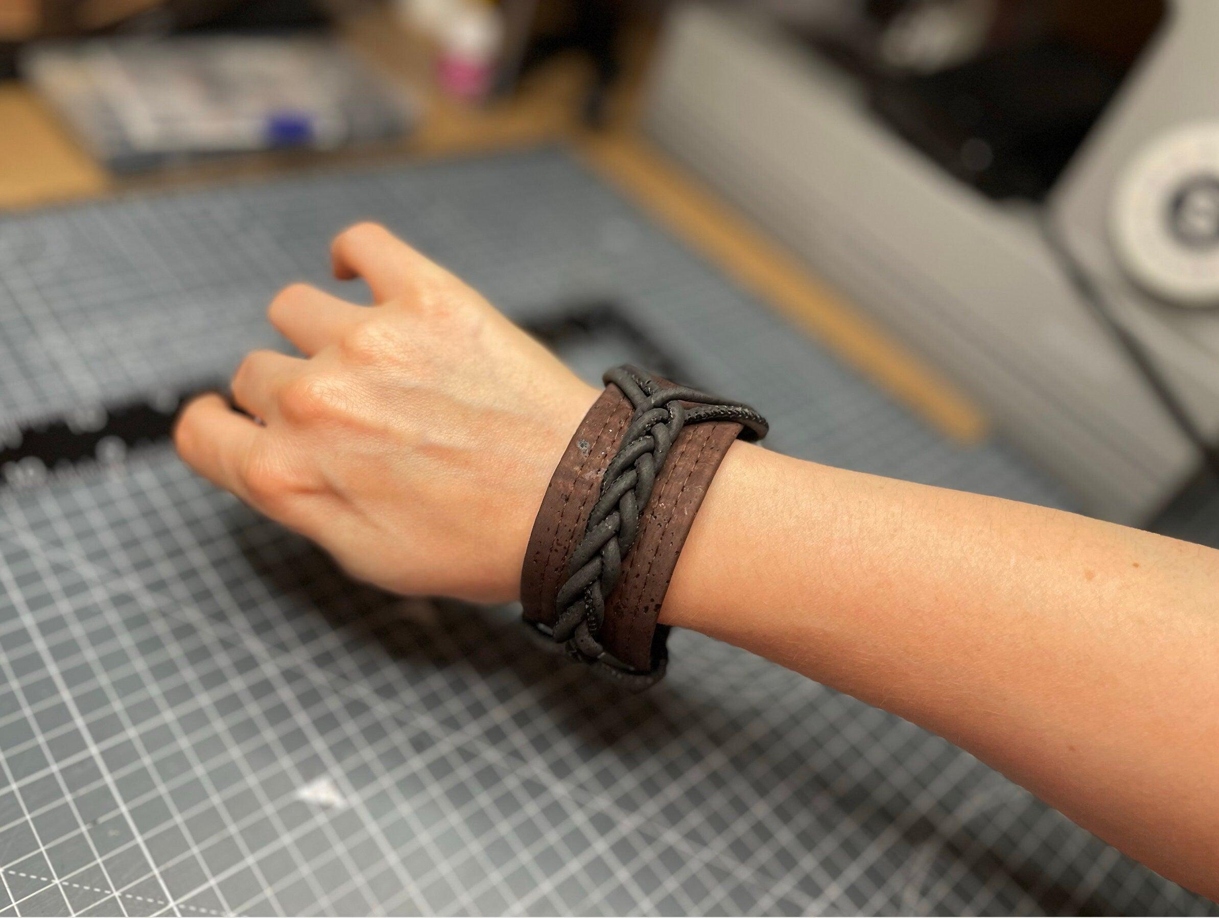 Cork leather bracelet